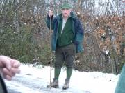 Heiner mit Wanderstab