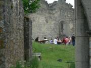 Reges Treiben im Burghof