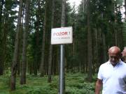 Grenzwarnschild auf tschechisch