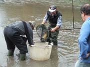 Die Wanne wird gefüllt