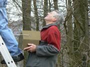 Hans und Jimmy auf der Leiter