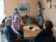 Und schon sitzen wir....