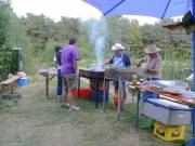 Die Grillmeister in Aktion