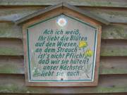 Schild am Aussichtsturm