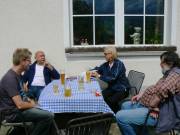 Im Biergarten des Gasthauses