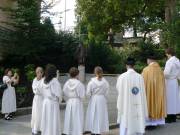 11 Aufstellung an der Jakobusstatue