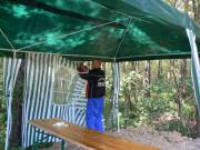 Zelte werden abgebaut